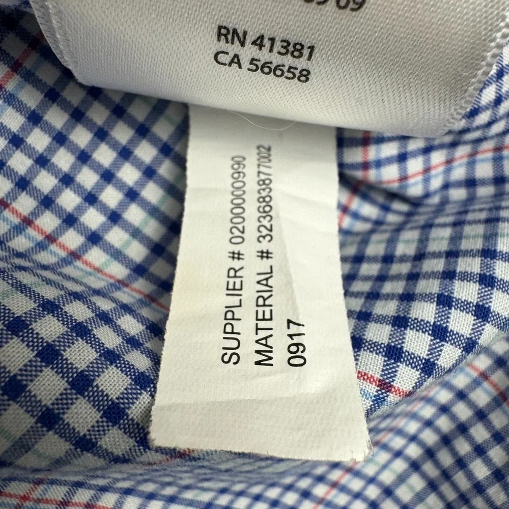 Ralph Lauren Button Down Shirt Check Cotton Boys Large L 14/16